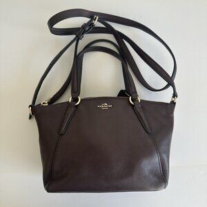 Coach Mini Kelsey Satchel Brown Leather